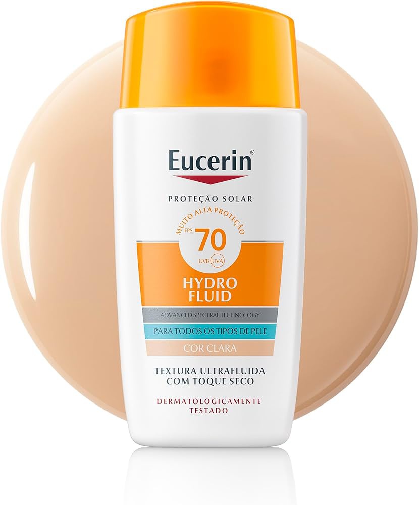 Eucerin Protetor Solar Hydro Fluid Facial Cor Clara FPS70
