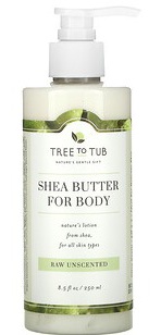 Tree to Tub Shea Butter For Body In Raw, Unscented