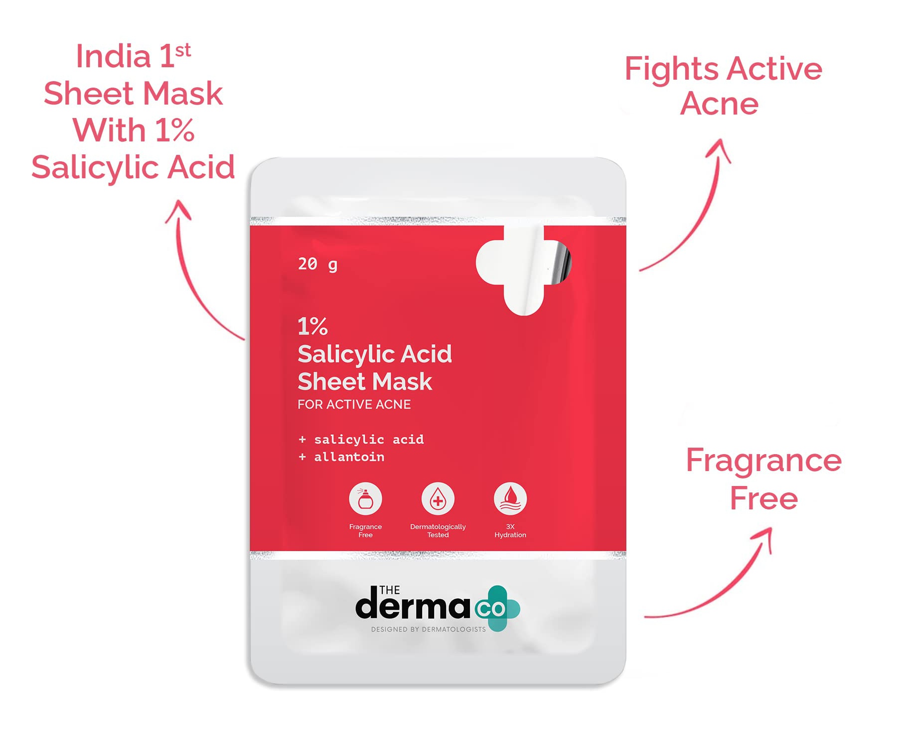 The derma CO 1% Salicylic Sheet Mask