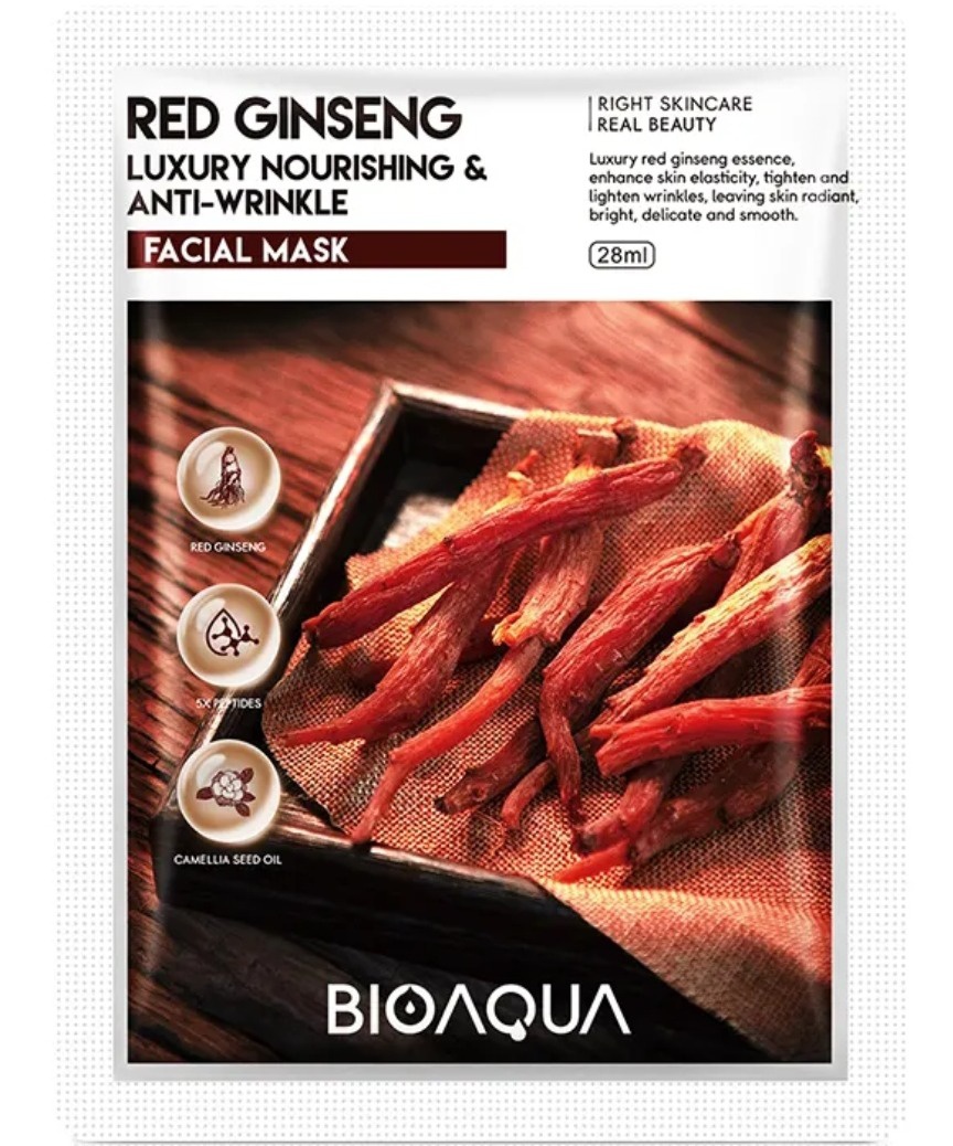 BioAqua Red Ginseng Luxury Nourishing & Anti Wrinkle Facial Mask