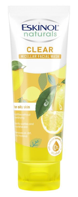 Eskinol Naturals Micellar Facial Wash Clear With Natural Lemon Extracts