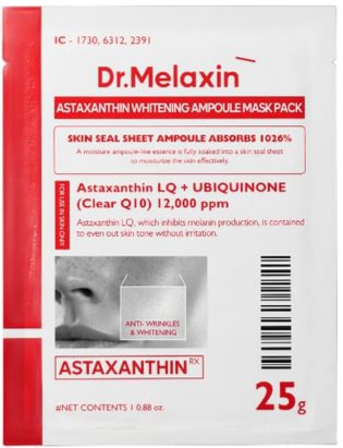 Dr. Melaxin Astaxanthin Whitening Ampoule Mask