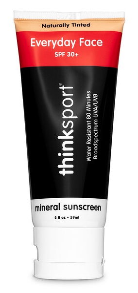 Think Sport, Everyday Face, Spf 30+, Naturally Tinted