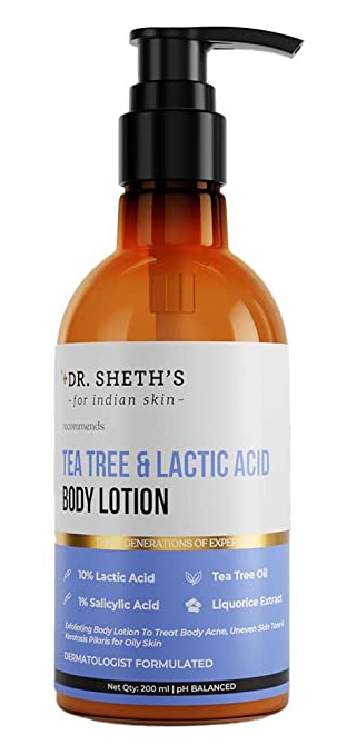 Dr. Sheth's Tea Tree And Lactic Acid Body Lotion