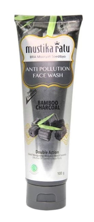 Mustika Ratu Anti Pollution Bamboo Charcoal Face Wash