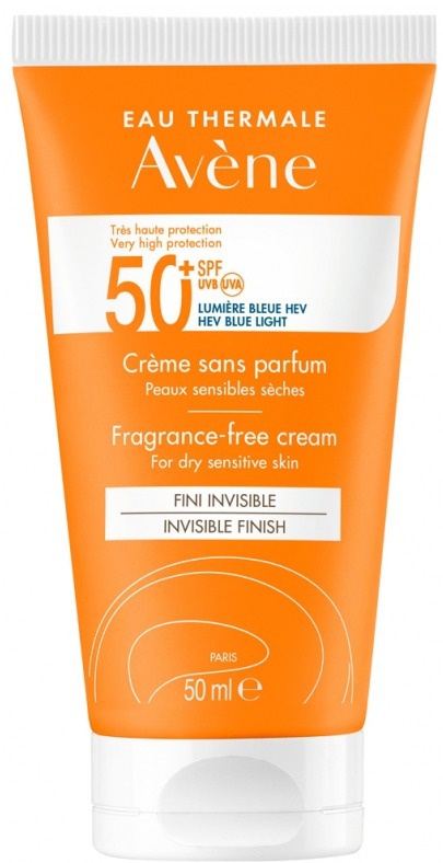 Avene Sun Cream SPF 50+ fragrance-free