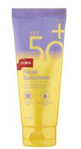 Coles Facial Sunscreen Spf 50