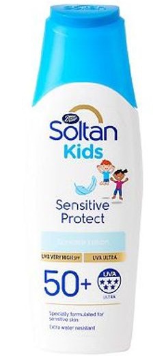 Boots Soltan Kids Sensitive Lotion 50+