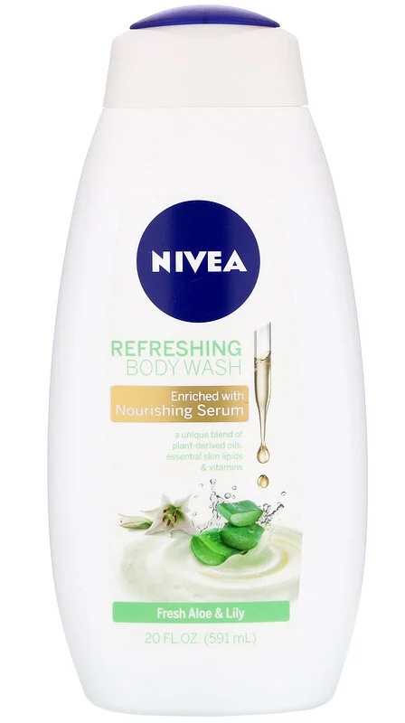Nivea Refreshing Body Wash, Fresh Aloe & Lily