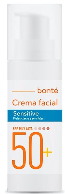 Bonté Crema Facial Sensitive Pieles Claras Y Sensibles SPF 50+