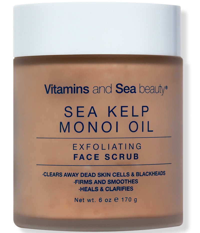Vitamins and Sea Beauty Monoi Oil & Sea Kelp Exfoliating Face Scrub