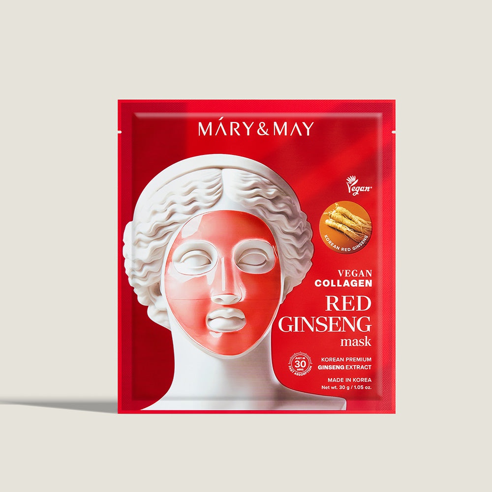 MARY & MAY Mary&may Vegan Collagen Red Ginseng Mask