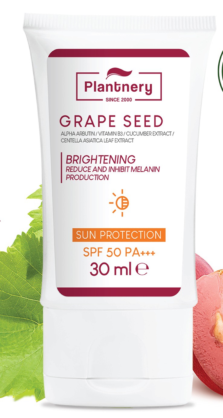 Plantnery Grape Seed Sunscreen Cream Spf50 Pa+++