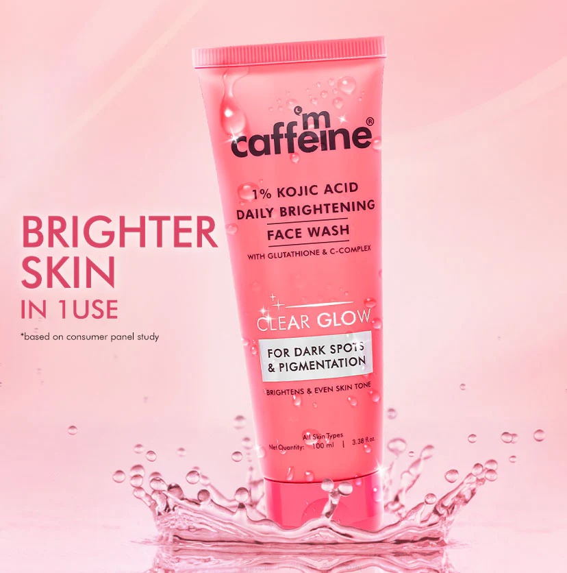 MCaffeine 1% Kojic Acid Daily Brightening Face Wash