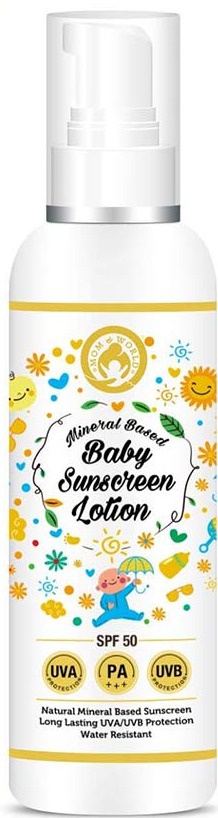 Mom & World Mineral Based Baby Sunscreen Lotion SPF 50