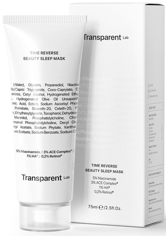 Transparent Lab Time Reverse Beauty Sleep Mask 75 ml