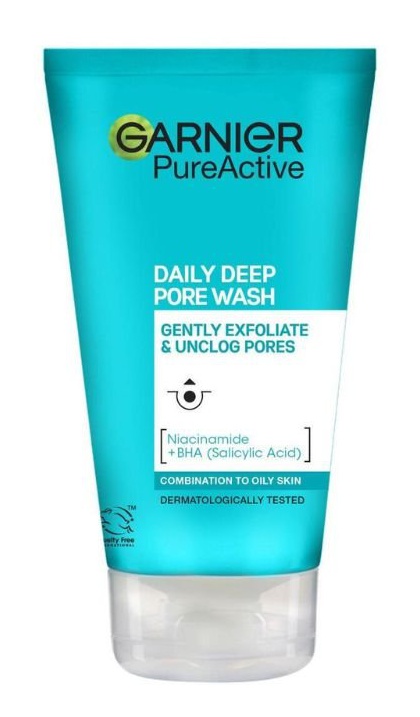 Garnier Pureactive Daily Pore Scrub Wash