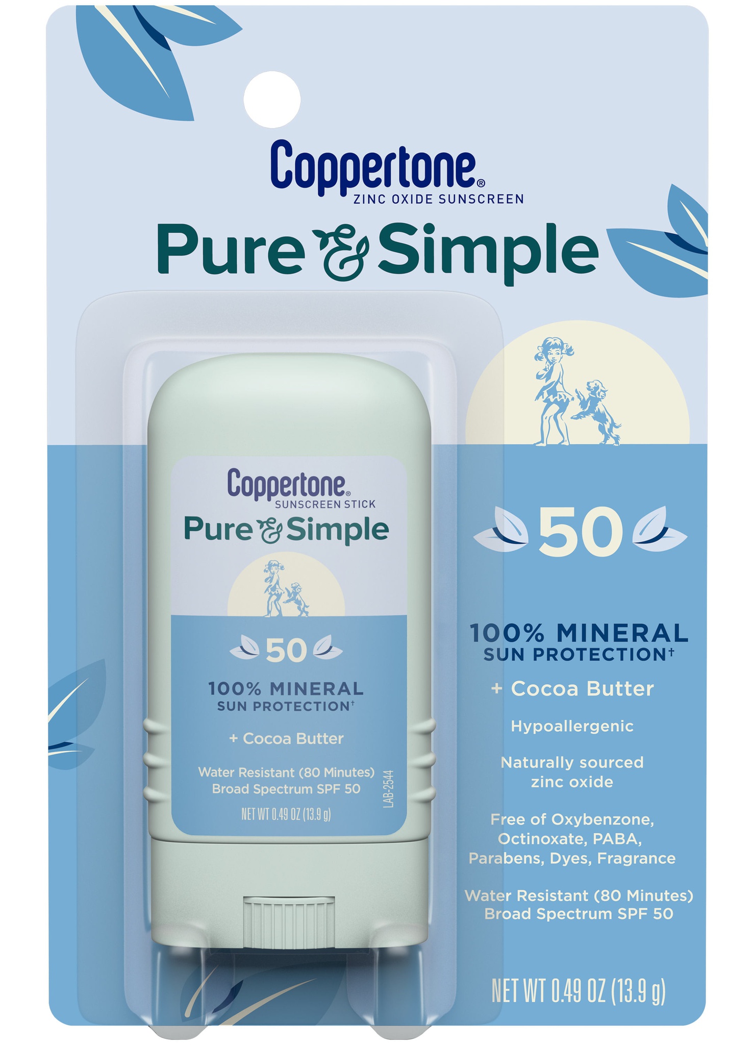 Coppertone Pure & Simple Sunscreen Stick