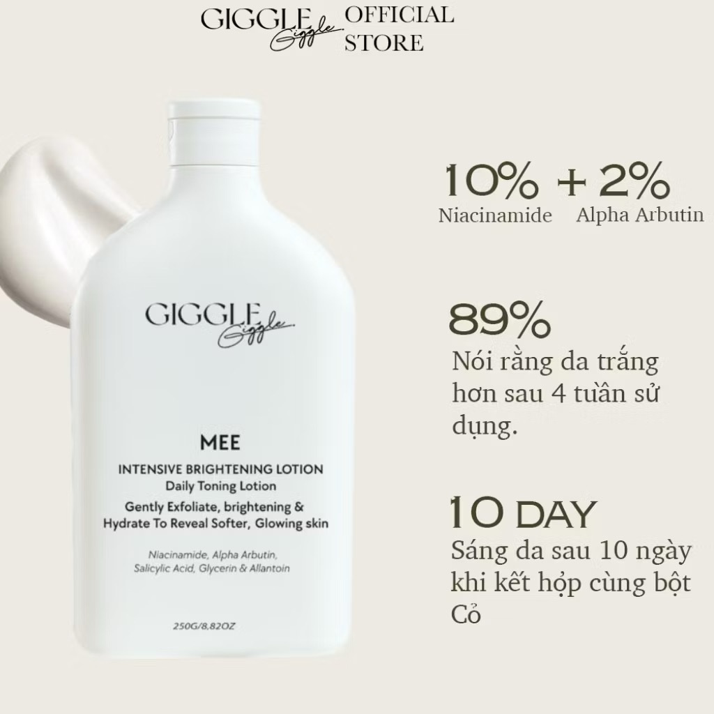 Giggle Mee Exfoliating & Brightening Daily Toning Lotion