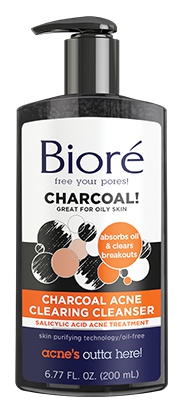 Biore charcoal deals acne cleanser