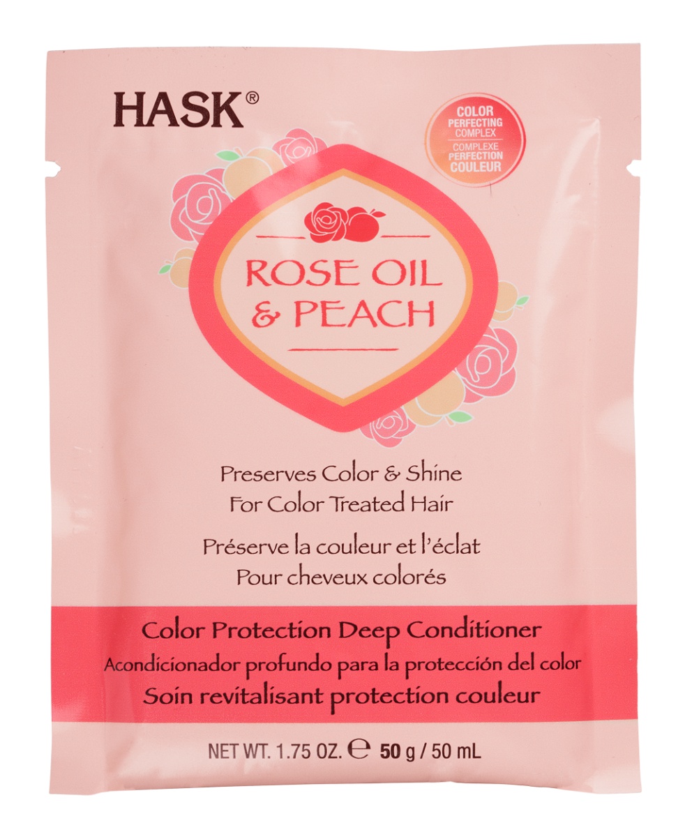HASK Rose Oil & Peach Color Protection Deep Conditioner