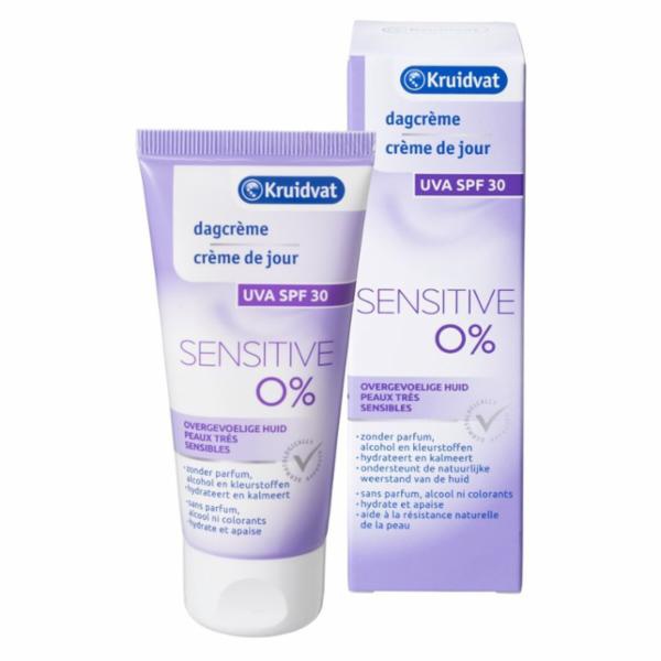 Kruidvat Dagcrème Sensitive 0% Spf 30