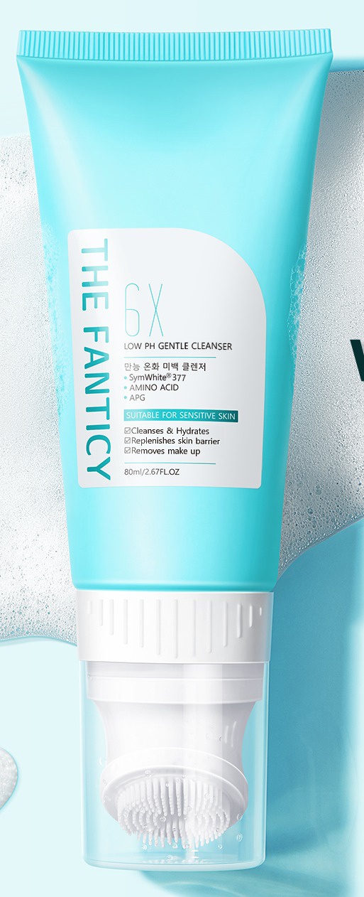 THE FANTICY 6x Plant Extracts Whitening Cleanser Low pH Gentle Cleanser Facial Wash Amino Acid