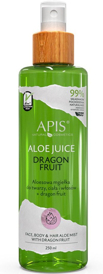 APIS Aloe Juice Dragon Fruit Face, Body & Hair Aloe Mist