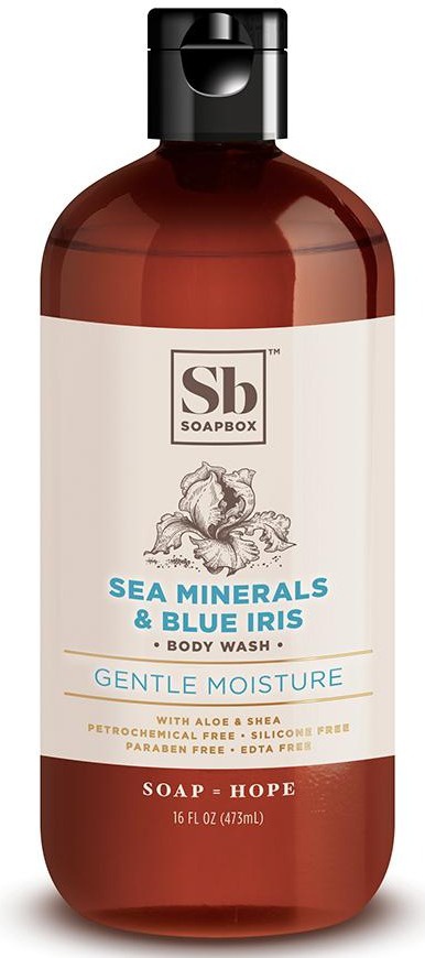 Soapbox Sea Minerals And Blue Iris Body Wash