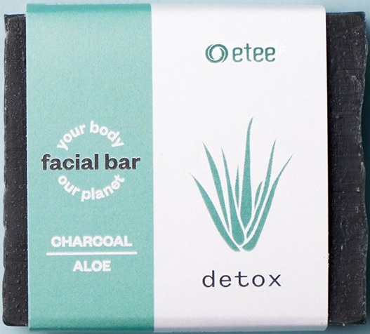 Etee Facial Cleansing Bar - Charcoal & Aloe