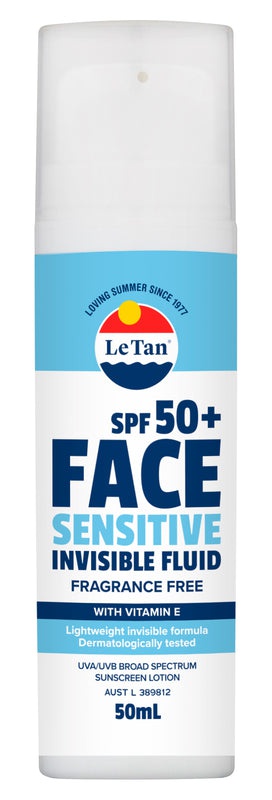 Le Tan SPF50+ Sensitive Face Invisible Fluid