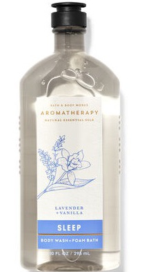 Bath and Body works Aromatherapy Lavender + Vanilla Body Wash + Foam Bath