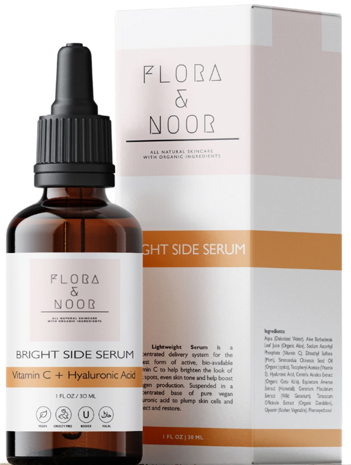 Flora & Noor Bright Side Vitamin C And Hyaluronic Acid Serum