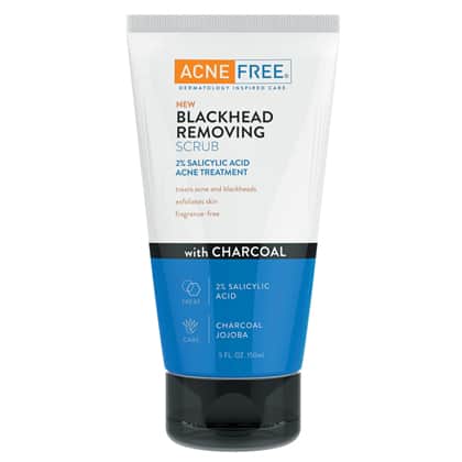 Acne Free Blackhead Removing Scrub With Charcoal