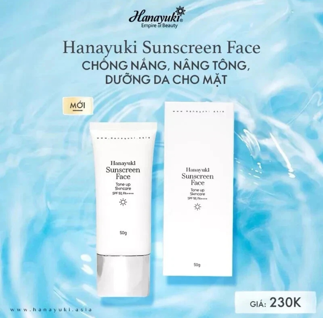 Hanayuki Tone-up Sunscreen Face