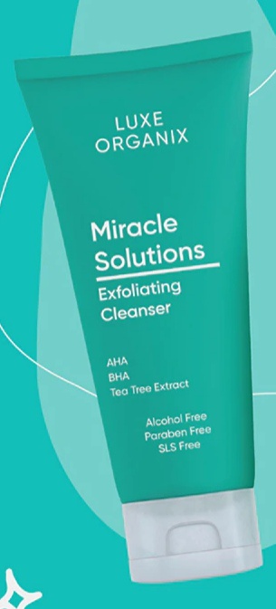 Luxe Organix Miracle Solutions Exfoliating Cleanser
