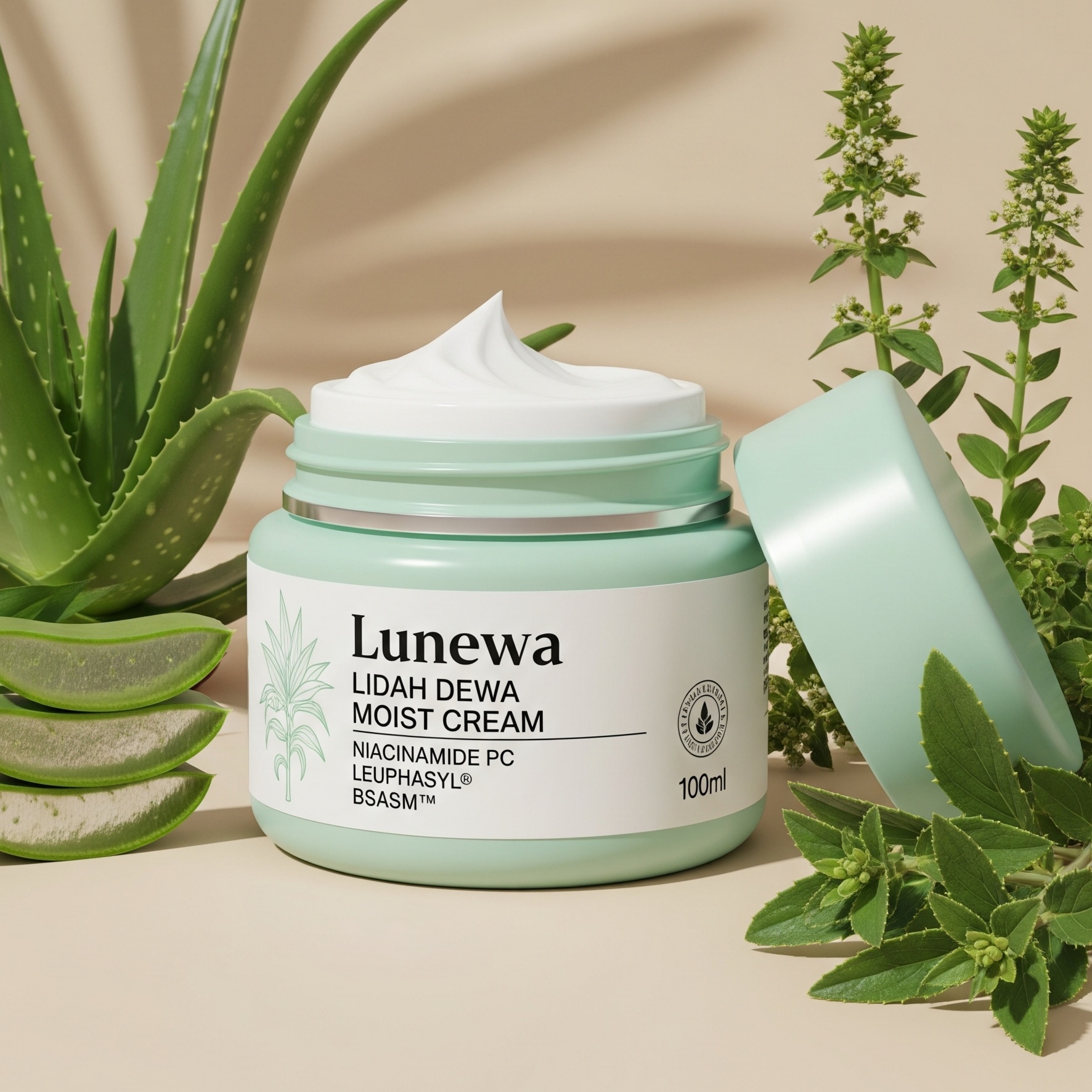Lunewa Lidah Dewa Moist Cream