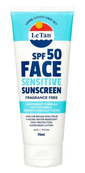 Le Tan SPF 50 Face Sensitive Sunscreen Lotion