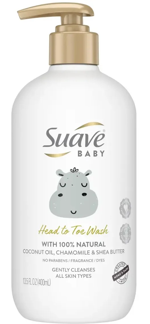 Suave Baby Head To Toe Body Wash Coconut Oil, Chamomile & Shea Butter