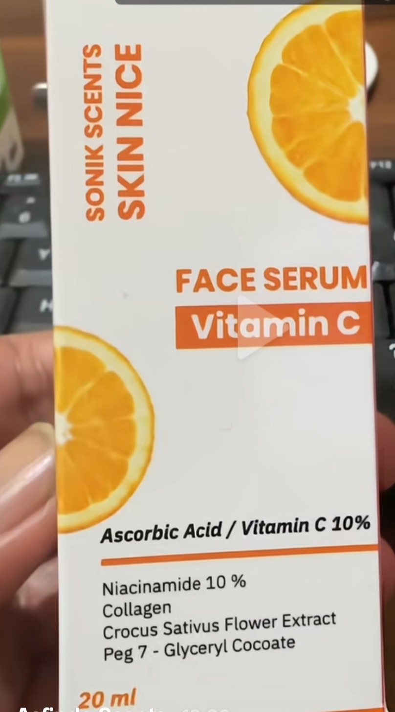 Sonik scents skin nice Sonic Scents Skin Nice Face Serum Vitamin C