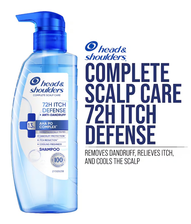 Head & Shoulders Complete Scalp Care 72h Itch Defense Shampoo