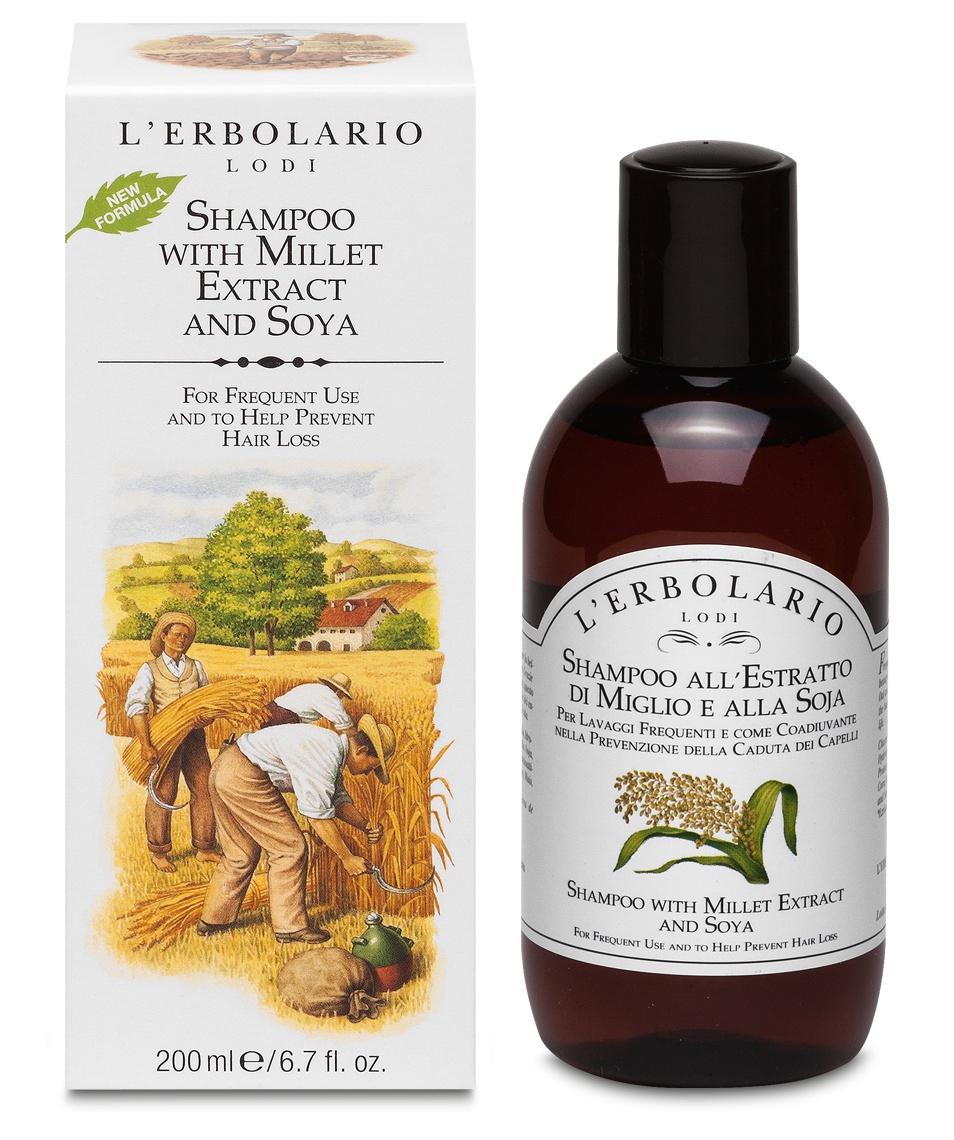 L'Erbolario Shampoo With Millet Extract And Soya