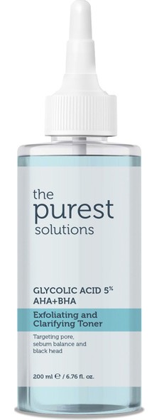 The Purest Solutions Glycolic Acid %5 AHA+BHA Exfoliating And Clarifying Toner