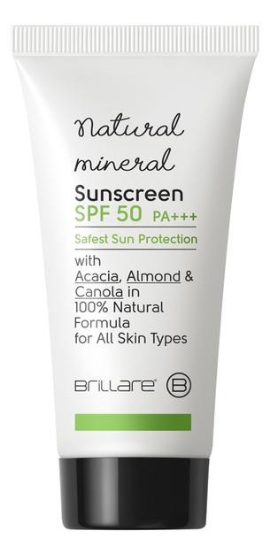 Brillare Natural Mineral Sunscreen Spf 50