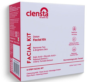 Clensta De Tan Facial Kit