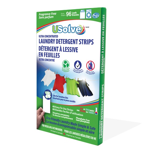 USolve Ultra Concentrated Laundry Detergent Strips