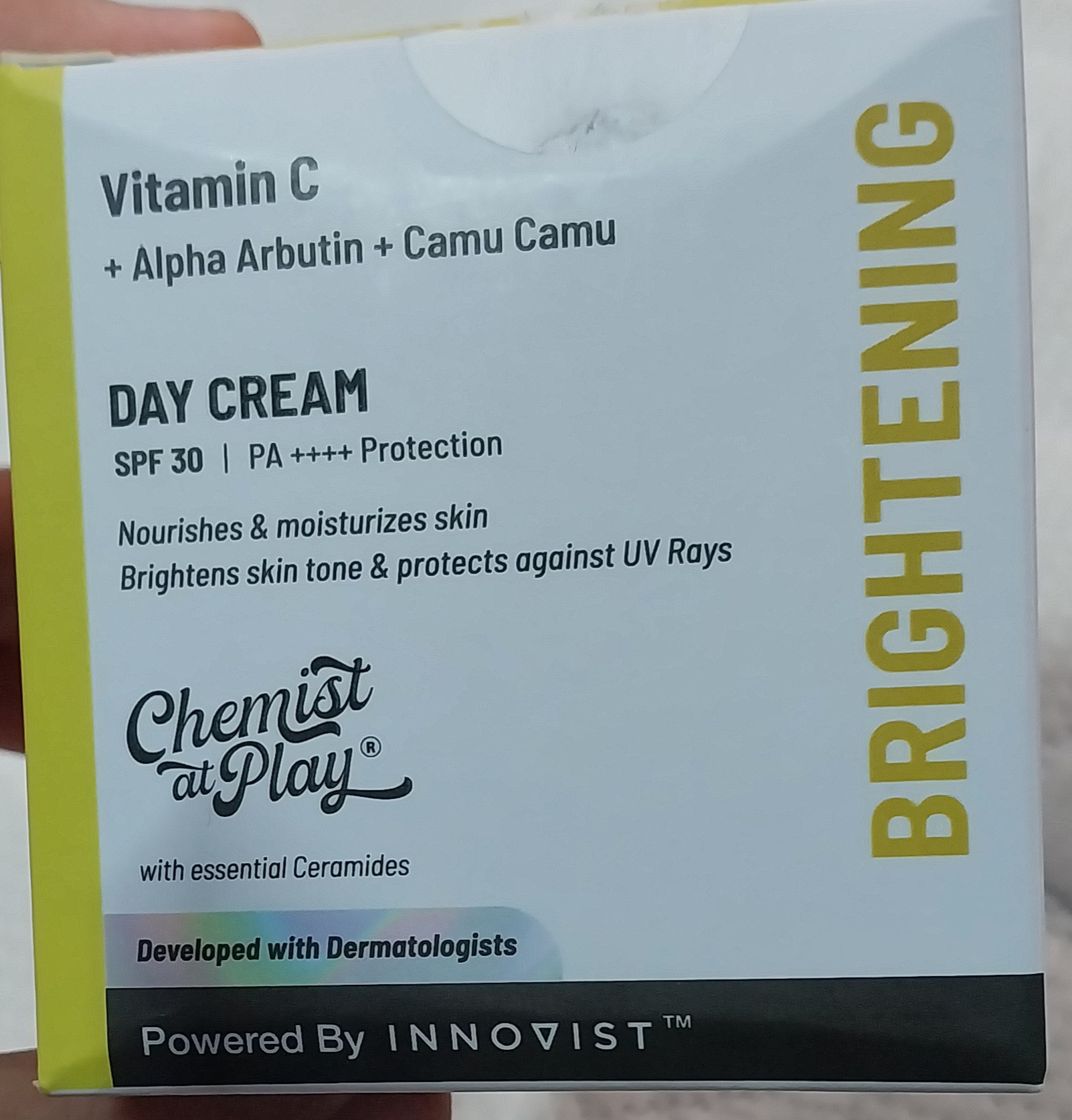 Chemist at Play Day Cream Votamin C +alpha Arbutin+ Camu Camu