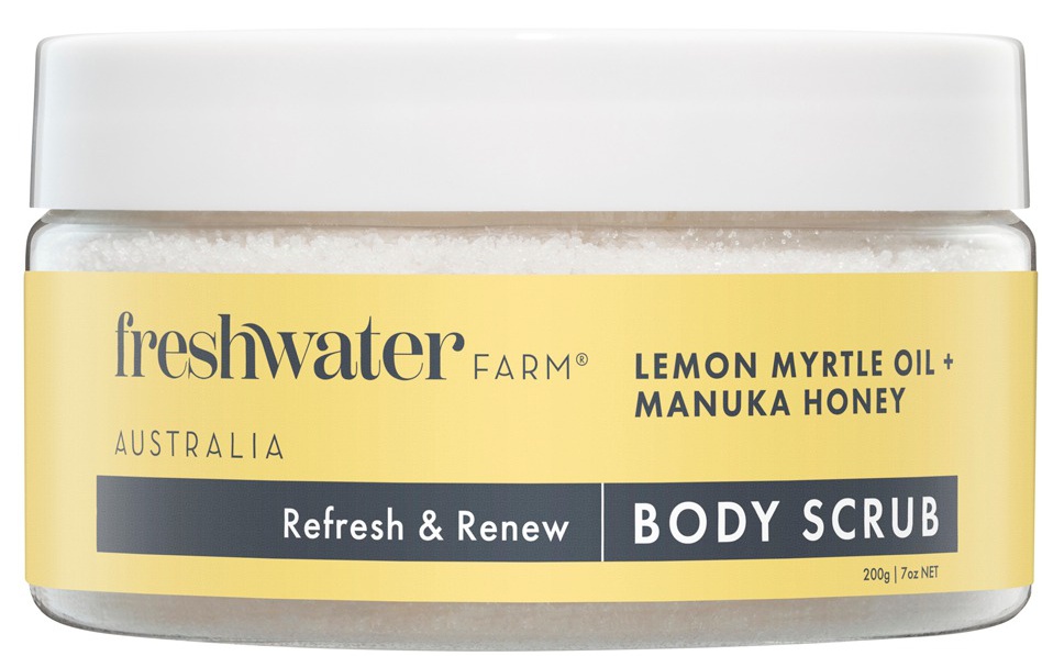 Freshwater Farm  Lemon Myrtle Oil + Manuka Honey Body Scrub