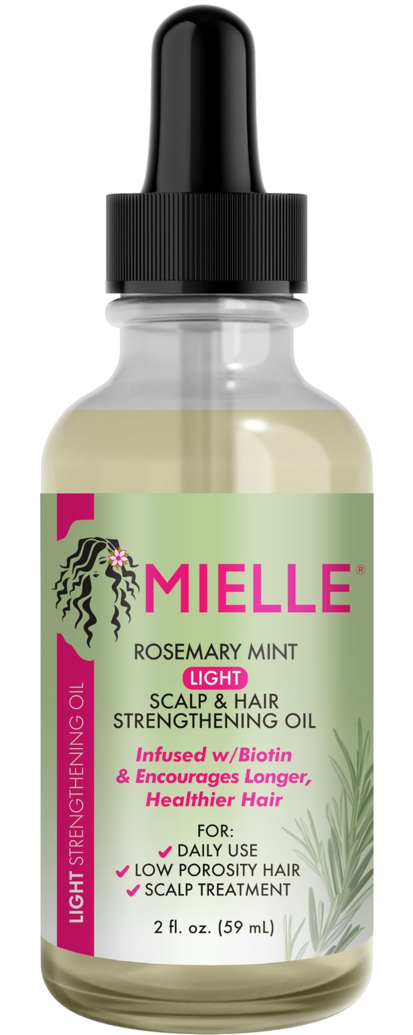 Mielle Organics Rosemary Mint Scalp & Hair Strengthening Oil Light