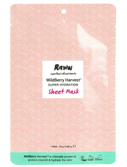Raww Wildberry Harvest Super Hydration Sheet Mask
